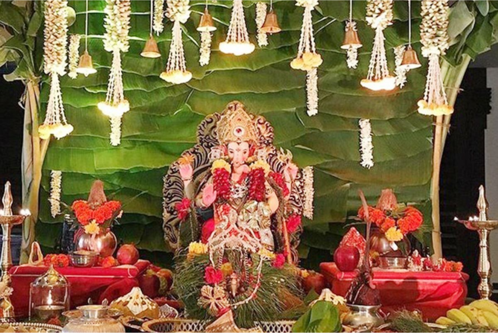 decoration ideas for home ganpati